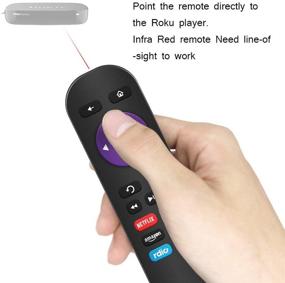 img 1 attached to 📱 Gvirtue Remote Replacement Control for Roku Box: Roku 1, Roku 2 (HD, XD, XS), Roku 3, Roku LT, HD, XD, XDS, Roku N1, Roku Express, Roku Express+