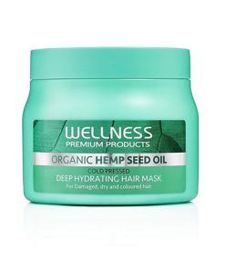 img 3 attached to Hemp Seed Oil Hair Mask by Wellness Premium Products: Deep Hydration for Damaged, Dry, and Colored Hair - Cold Pressed Organic Hemp Seed Oil - 500ml Size