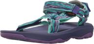 👟 teva delmar purple girls' shoes - athletic hurricane sandal logo