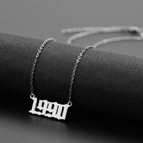 img 1 attached to 👭 Friendship Necklace Birthdate 1990-2009 Girls' Jewelry