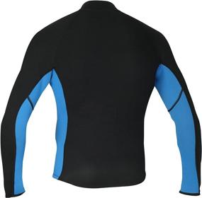 img 2 attached to 🏊 Lemorecn Men's 2mm Wetsuit Jacket: Long Sleeve Neoprene Top for Water Sports