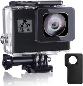 img 3 attached to 📷 Yimobra Waterproof Housing Case for GoPro Hero 7 Black, Hero 6, Hero 5, 2018 - Diving Protective Shell 147FT/45M with Bracket Accessories - Action Camera