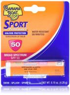 🍌 banana boat spf 50 sport lip balm 3 pack - sun protection for active individuals logo