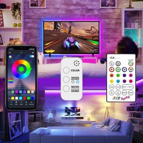 img 3 attached to 🌈 10m LED Strip Lights with Bluetooth App Controller and Music Sync, RGB Color Changing Rope Lights for Bedroom Decorations, TV, Home and Kitchen - Flexible IP65 Tape Lights Kit, 32.8ft