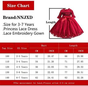 img 1 attached to 👸 NNJXD Princess Bridesmaid Wedding Pageant Girls' Dresses and Clothing