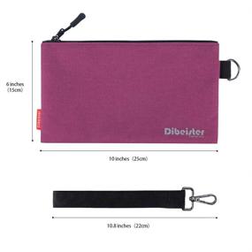 img 1 attached to 👜 Dibeister wristband bag with detachable feature for enhanced organization, suitable for pencil cases, compact tool kits, electronic accessories, pockets, everyday leisure, walking, and outdoor pursuits.