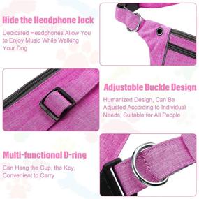 img 2 attached to 🐶 Netaavn Lightweight Dog Treat Bag - Adjustable Fanny Pack for Training, Running, Walking, Jogging, Hiking - Pet Treat Waist Belt with Reflective Design