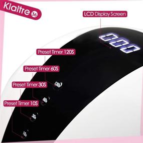 img 3 attached to 💅 Kiaitre Dual-Light Source UV LED Nail Lamp with 4 Timers and Memorial Function, Auto-Sensing Nail Dryer Curing Lamp for Manicure, Pedicure, and Nail Art