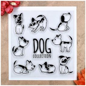 img 1 attached to 🐶 Kwan Crafts Dog Collection: Clear Stamps for Creative Card Making, DIY Scrapbooking, and Decoration