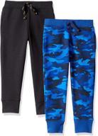 comfort meets style: spotted zebra boys' fleece jogger sweatpants for ultimate coziness! logo
