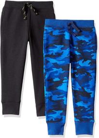 img 2 attached to Comfort meets style: Spotted Zebra Boys' Fleece Jogger Sweatpants for ultimate coziness!