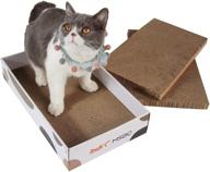 🐱 msbc big cat scratcher lounge: corrugated cardboard house with hole & large scratching lounger sofa bed logo