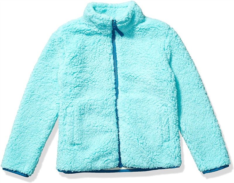 amazon essentials sherpa full zip jackets 로고