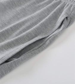 img 1 attached to Latuza Viscose Sleeves Pajamas Darkgray