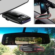 🚗 accessorybasics car rearview mirror radar detector mount for passport 9500ix 9500i passport 8500 7500 x50 x70 x80 solo s2 s3 s4 sc 55 s75 s75g radar detectors (compatible models only) logo