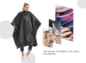 img 1 attached to Versatile Styling Chemical Hair Cutting Cape: Salon Barber Stylist Waterproof Clients Gown Smock Capes for Coloring Shampoo