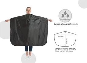 img 2 attached to Versatile Styling Chemical Hair Cutting Cape: Salon Barber Stylist Waterproof Clients Gown Smock Capes for Coloring Shampoo