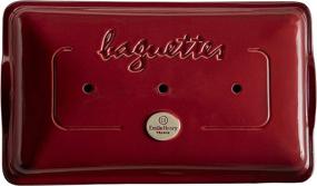 img 1 attached to 🥖 Emile Henry Burgundy Baguette Pan