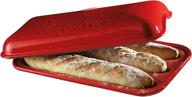π₯ emile henry burgundy baguette pan logo