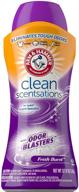 arm & hammer clean scentsations in-wash freshness booster, odor blaster - sample size, 37.8 ounce: boost your laundry's freshness! logo