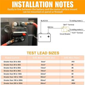 img 2 attached to Linkstyle 60A Circuit Breaker, Manual Reset Fuse Breaker for 12V-48V DC Power Protection in Marine, Car, Trolling Motors, ATV, Home, Automotive, RV (60A)