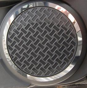 img 2 attached to 🔊 Ferreus Industries Polished Stainless Speaker Ring Trim for 2007-2013 Toyota FJ Cruiser OTH-102-09