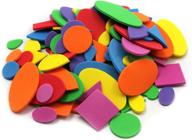 🎨 enhance your artistic creations with creative arts foam shapes, assorted colors - 264 pieces/bag (70526) logo