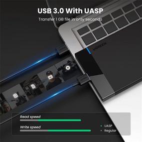 img 2 attached to 💽 UGREEN 2.5" Hard Drive Enclosure USB 3.0 to SATA III - 2.5 Inch SSD/HDD Case up to 6TB, UASP Compatible