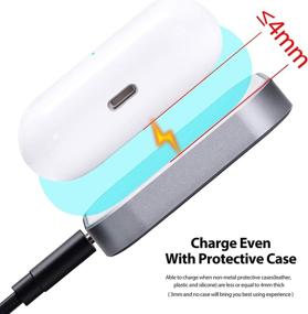 img 1 attached to 🔋 FutureCharger Airpods Pro Charger: Efficient Wireless Charging Station for Apple Airpods/Airpods Pro (Silver+White)