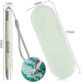 img 1 attached to 💎 N&T NIETING Diamond Painting Pen: USB Rechargeable, LED Drill Pen, 5D Accessories with 2 Modes & Storage Case