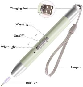img 3 attached to 💎 N&T NIETING Diamond Painting Pen: USB Rechargeable, LED Drill Pen, 5D Accessories with 2 Modes & Storage Case