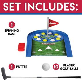 img 3 attached to 🏌️ Franklin Sports Mini Putt Golf Game for Kids - Spin and Putt Electronic Putting Game - Indoor Mini Golf Set for Kids + Toddlers - Putter and Balls Included