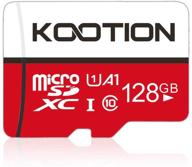 💾 kootion 128гб micro sd карта класса 10 - карта памяти высокой скорости, tf карта, c10, u1, 128 гб логотип