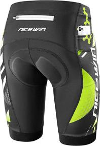 img 4 attached to 🚴 NICEWIN Men's Padded Mountain Bike Shorts: Lightweight, Breathable Half Pants for Cycling with Pockets