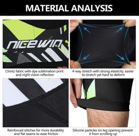 img 2 attached to 🚴 NICEWIN Men's Padded Mountain Bike Shorts: Lightweight, Breathable Half Pants for Cycling with Pockets