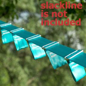 img 1 attached to 🧗 Enhance Your Slackline Experience with Obstacle Training Course Hanging Loops - Perfect for Slacklines up to 2.0'' with Large 5/16 Delta Quick Links