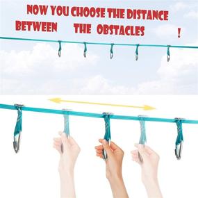 img 3 attached to 🧗 Enhance Your Slackline Experience with Obstacle Training Course Hanging Loops - Perfect for Slacklines up to 2.0'' with Large 5/16 Delta Quick Links