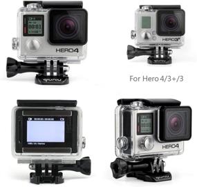 img 3 attached to 📸 Clear Transparent Waterproof Dive Housing Case for GoPro Hero 4, GoPro Hero 3, and GoPro Hero 3+ Action Camera - Up to 40 Meters (131 feet) Underwater