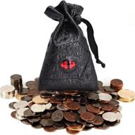 premium dnd metal coins with stylish leather pouch logo