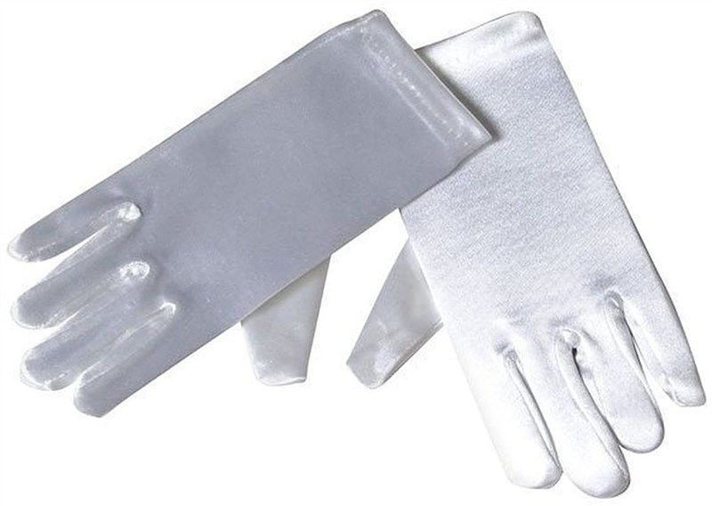 short satin gloves child sizes girls' accessories 로고