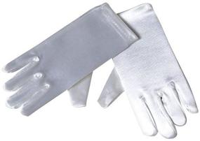 img 1 attached to Short Satin Gloves Child Sizes Girls' Accessories