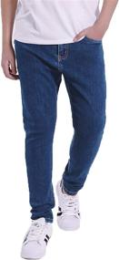 img 4 attached to 👖 Fashionable GINGTTO Skinny Stretch Boys' Clothing - Stylish Jeans with Elastic Fit