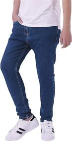 img 3 attached to 👖 Fashionable GINGTTO Skinny Stretch Boys' Clothing - Stylish Jeans with Elastic Fit