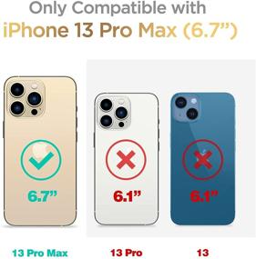 img 3 attached to 📱 GVIEWIN Чехол Drift Sand/Brown Marble для iPhone 13 Pro Max 6,7 дюймов - Тонкий, Глянцевый и Shockproof