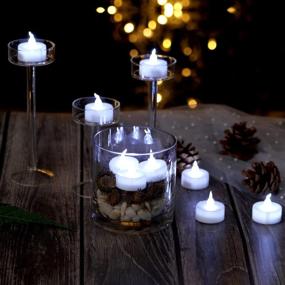 img 3 attached to 🕯️ AGPtEK Tea Lights: 60-Pack Battery Operated Flameless LED Candles for Wedding, Party, and Home Decoration - Long Lasting Cool White Tealight