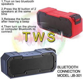img 2 attached to 🔊 Идеальный водонепроницаемый портативный Bluetooth-динамик для более громкого музыкального опыта - идеально подходит для мобильных телефонов и аксессуаров