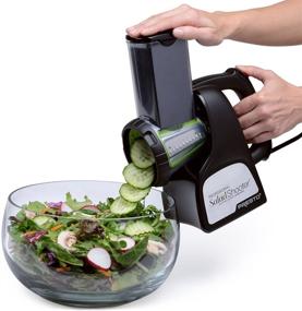 img 2 attached to 🥗 Presto 02970 SaladShooter Pro Electric Slicer/Shredder, Black - Enhanced SEO