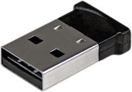 startech.com bluetooth adapter - mini bluetooth 4.0 usb adapter - long range 50m/165ft wireless dongle - smart ready le+edr (usbbt1edr4), black logo