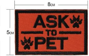 img 1 attached to 🐾 Vevins Service Dog Patches for Vest - K9 in Training Hook and Loop Tag - Embroidered Morale Patches for Tactical Dog Harness Backpack: Enhance Your Service Dog's Vest with Quality Patches