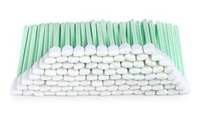 img 4 attached to 🧽 Set of 100 5.11-inch Square Rectangle Foam Cleaning Swab Sticks for Solvent Format Inkjet Printer Roland Optical Equipment